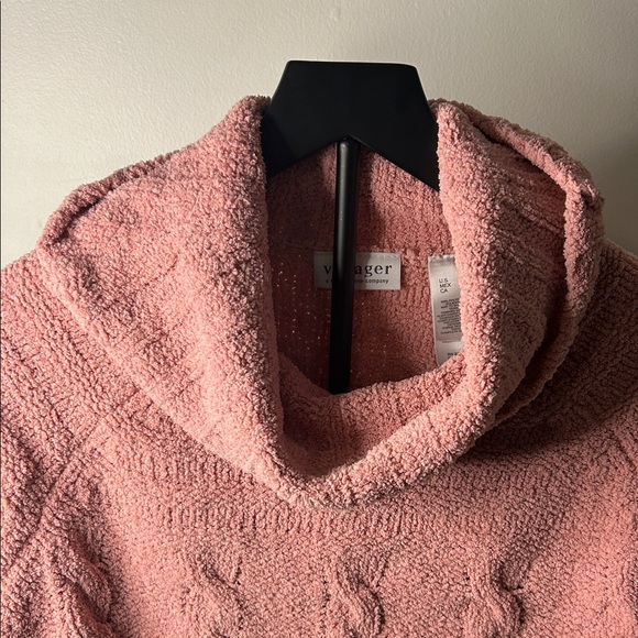 Liz Claiborne Pink Cowl Neck Sweater - Picture 8 of 8